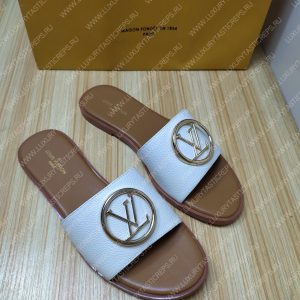 LOUIS VUITTON MULE PLATE LOCK IT WHITE AND BEIGE 1A64MN - Image 3