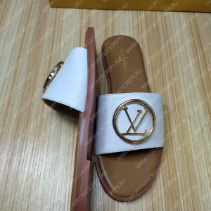 LOUIS VUITTON MULE PLATE LOCK IT WHITE AND BEIGE 1A64MN - Image 4