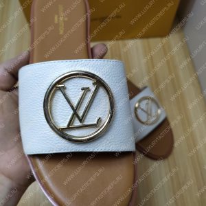 LOUIS VUITTON MULE PLATE LOCK IT WHITE AND BEIGE 1A64MN - Image 6