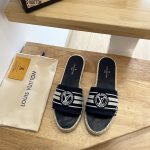 LOUIS VUITTON MAGNETIC FLAT MULE BLACK AND WHITE 1AAD6C