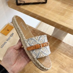 LOUIS VUITTON LOCK IT FLAT MULE BEIGE 1A9RL4 - Image 5