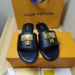LOUIS VUITTON LOCK IT MULE BLACK 1AAOVL