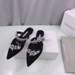 MANOLO BLAHNIK LURUMFLAT BLACK 122-1947-0010