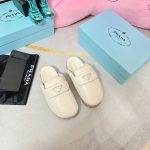 PRADA SOFT PADDED SABOTS OFF WHITE 1D109N