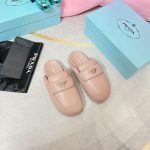 PRADA SOFT PADDED SABOTS LIGHT PINK 1D109N