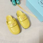 PRADA SOFT PADDED SABOTS MANGO 1D109N