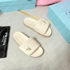 PRADA SOFT PADDED SLIDES OFF WHITE 1XX648 - Image 3