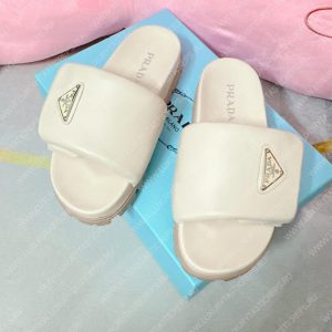 PRADA SOFT PADDED SLIDES OFF WHITE 1XX648 - Image 6