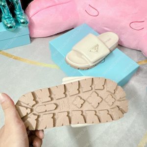 PRADA SOFT PADDED SLIDES OFF WHITE 1XX648 - Image 9