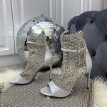 RENE CAOVILLA JEWEWLLED HIGH-HEELED SANDALS GLAXIA WHITE C10220