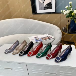 ROGER VIVIER TROMPETTE STRASS 70 PUMPS BLACK RVW41417 - Image 9