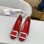 ROGER VIVIER TROMPETTE STRASS 70 PUMPS RED RVW41417