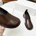 THE ROW MONCEAU LOAFERS COCOA BROWN F1258L74BLK