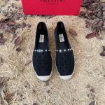 VALENTINO RED ESPADRILLES BLACK P403204