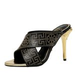 VERSACE HEELS BLACK