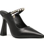 VERSACE LA MEDUSA SLING-BACK PUMPS BLACK 1001207