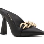 VERSACE LA MEDUSA SLING-BACK PUMPS BLACK 1001207