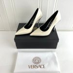 VERSACE PIN-POINT PUMPS WHTIE 1007138