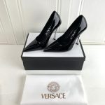 VERSACE PIN-POINT PUMPS BLACK 1007138