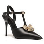 VERSACE PIN-POINT PUMPS BLACK 1007256
