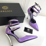 VERSACE PIN-POINT PUMPS PURPLE 1007256