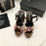 YVES SAINT LAURENT BIANCA PLATFORM SANDALS MULTI COLOR 606713AAA