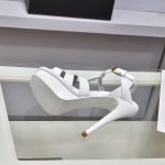 YVES SAINT LAURENT TRIBUTE PLATFORM SANDALS WHITE 315487BZ