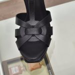 YVES SAINT LAURENT TRIBUTE PLATFORM SANDALS BLACK 315487BDA