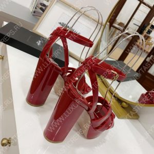YVES SAINT LAURENT TRIBUTE PLATFORM SANDALS RED 315487AAA - Image 3