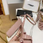 YVES SAINT LAURENT TRIBUTE PLATFORM SANDALS DARK BEIGE 315487AAA