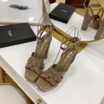 YVES SAINT LAURENT TRIBUTE PLATFORM SANDALS KHAKI 315487AAA
