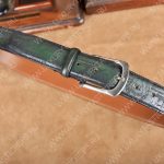 BERLUTI CLASSIC SCRITTO LEATHER BELT GREEN C0002