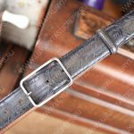 BERLUTI CLASSIC SCRITTO LEATHER BELT NERO C0002