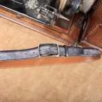 BERLUTI CLASSIC SCRITTO LEATHER BELT GREY C0002