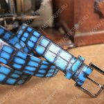 BERLUTI ALLIGATOR BELT BLUE C0035-E2