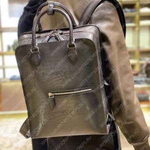 BRELUTI PREMIER JOUR SCRITTO BACKPACK BLACK PREMIER_JOUR-V2 - Image 4