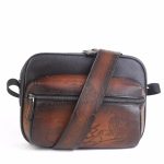BERLUTI VENEZIA SCRITTO BACKPACK BROWN S5579-V2