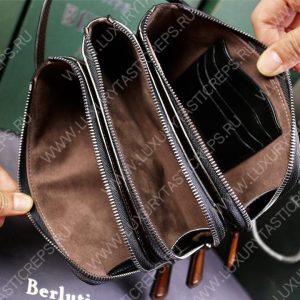 BERLUTI TIRIWA SCRITTO LEATHER POUCH REDDISH BROWN TIRIWA_NEO-JOUR-V2 - Image 8