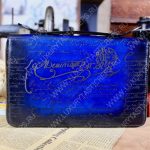 BERLUTI NINO TGM SCRITTO CLUTCH BLUE NINO_TGM_NEO-V2