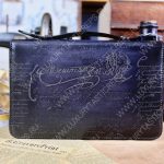 BERLUTI NINO TGM SCRITTO CLUTCH BLACK GREY NINO_TGM_NEO-V2