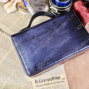 BERLUTI NINO TGM SCRITTO CLUTCH BLACK GREY NINO_TGM_NEO-V2 - Image 4