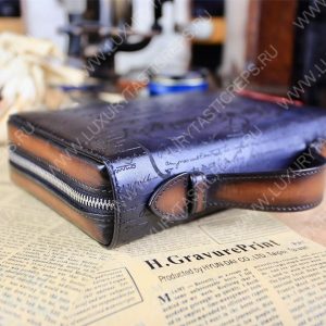 BERLUTI NINO TGM SCRITTO CLUTCH BLACK GREY NINO_TGM_NEO-V2 - Image 6