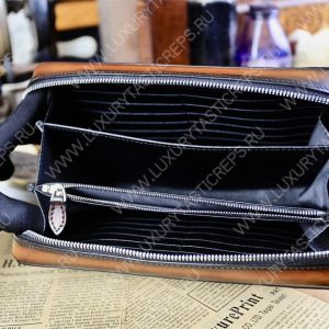 BERLUTI NINO TGM SCRITTO CLUTCH BLACK GREY NINO_TGM_NEO-V2 - Image 7