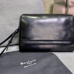 BERLUTI TERSIO SCRITTO POUCH BLACKGREY TERSIO_NEO-JOUR-V84