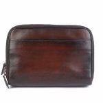 BERLUTI SCRITTO LEATHER POUCH RED BROWN 6783A9