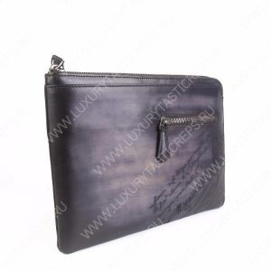 BERLUTI VENEZIA SCRITTO CLUTCH BLACK GREY NINO_TGM_NEO-V2 - Image 3