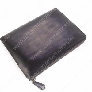 BERLUTI VENEZIA SCRITTO CLUTCH BLACK GREY NINO_TGM_NEO-V2 - Image 5