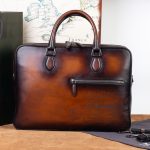 BERLUTI UN JOUR GULLIVER SCRITTO LEATHER MESSENGER BROWN GULLIVER_NEO-V2