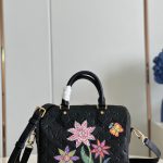 LOUIS VUITTON LV x YK SPEEDY BANDOULIERE 25 BLACK M46415